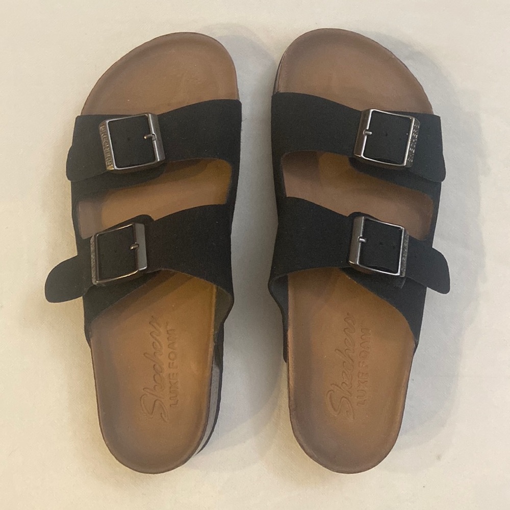 Women’s Two Strap Slip On Sandal